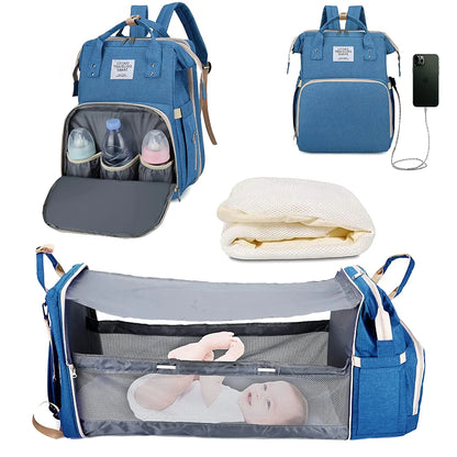 **Versatile Baby Backpack Bed™**