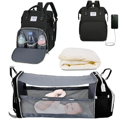 **Versatile Baby Backpack Bed™**