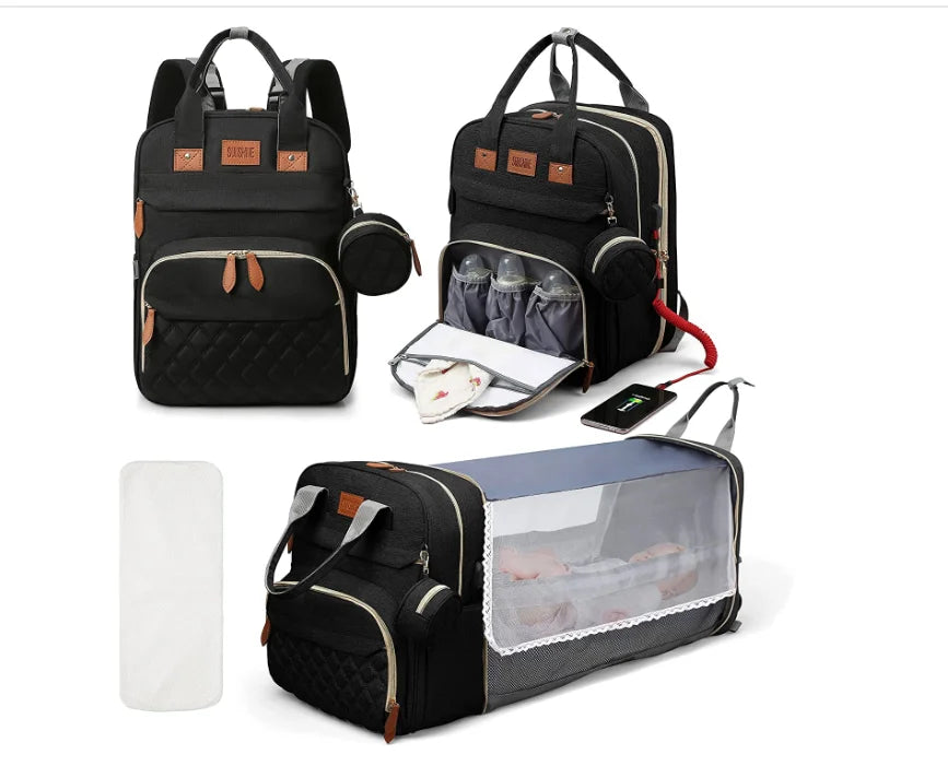 **Versatile Baby Backpack Bed™**
