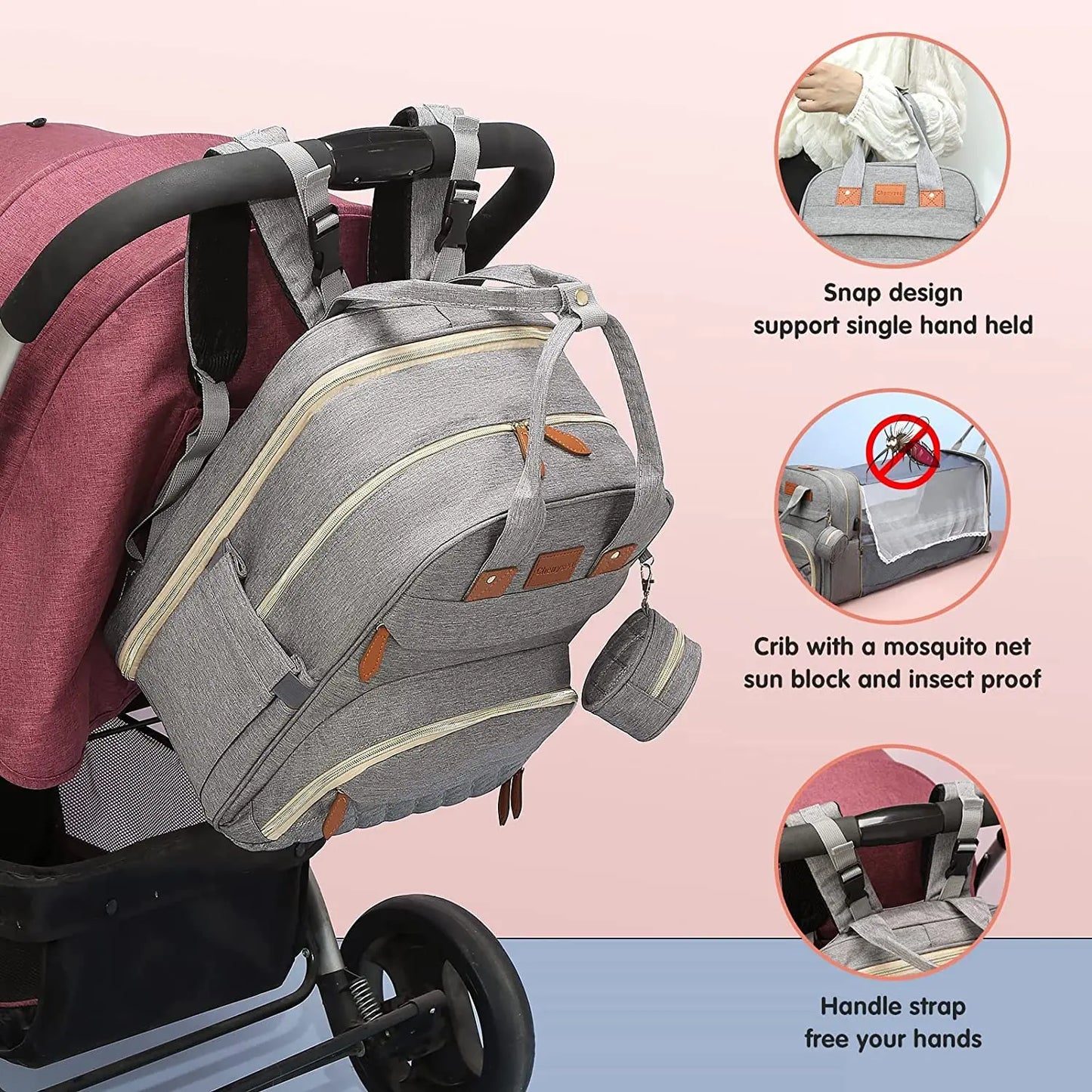 **Versatile Baby Backpack Bed™**