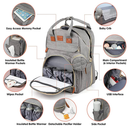 **Versatile Baby Backpack Bed™**