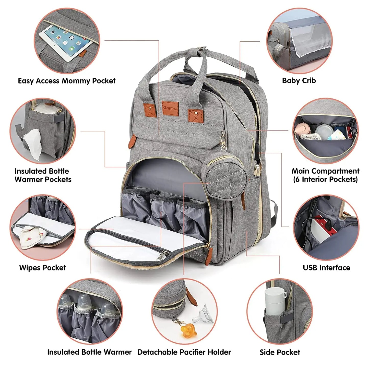 **Versatile Baby Backpack Bed™**